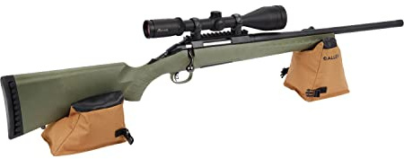 Allen Company Dual Shooting Rest - Front and Rear Gun Platform for Rifles - Filled with Inert Poly-Beads - Hunting and Range Bag - Coyote