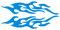 Auto Flammen Aufkleber, Asudaro Racing Aufkleber Fire Flames Feuer Flammen Sticker Auto Aufkleber Auto Seitenschweller Aufkleber Aufkleber Racing Kraftstofftank Rückspiegel Aufkleber,Blau