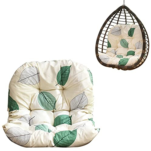 Egg Chair Cushion Replacement,Ei-Stuhl-Kissen-Ersatz, Hängematten-Schaukel-Kissen mit Kissen für Garten, drinnen, Ei-Hängekorb, Stuhl, Bett, weiche Eier-Stühle, wasserdicht, zum Aufhängen, verdicken