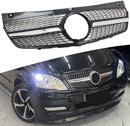 FINMOKAL Für Mercedes-Benz V-Klasse Viano W639 2011-2014 Frontgrill Diamond Black Grill