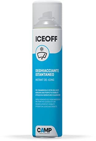CAMP ICE OFF, deghiacciante spray per cristalli e serrature auto, agisce istantaneamente e non lascia aloni, 300 ml, 300ml