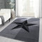 Carpettex Teppich Wohnzimmer Kurzflor 140 x 200 cm Grau Modern Sterne-Design -Teppich Schlafzimmer Flauschig Extra Weich Waschbar Küchenteppich Teppich Esszimmer Kinderzimmer Wohnzimmerteppich