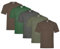 Fruit of the Loom Men's T-Shirt, Heavy Cotton, M, L, XL, XXL, 3XL, Various Colour Sets, Pack of 5, M