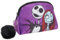 Nightmare Before Christmas Make-up-Tasche für Frauen Mädchen Federmäppchen Disney Kosmetik Toilettenartikel Tasche Doppelseitiges Design, violett, Einheitsgröße, Kosmetiktasche