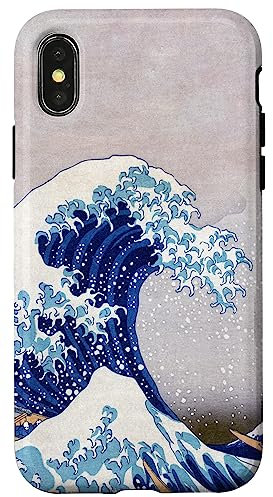 Die große Welle aus Kanagawa Hokusai Japanische Kunst Hülle für iPhone X/XS