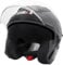 Zorax Black XXXL (64-65cm) ZOR-608 Tula Double Visor Open Face Motorbike Motorcycle Helmet ECE 2206 Approved