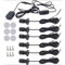 AUTO HIGH 6 PCS Mini LED Spotlight for Display Cabinet, Aluminum USB Showcase Lights with Dimmer, 5V 1W Rotatable Jewelry Display Lighting for Painting Plant Picture, Black (Warm, 3000K/Cool, 6000K)
