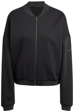 adidas Damen Essentials Contemporary Logo Bomber Jacket, Black, XS
