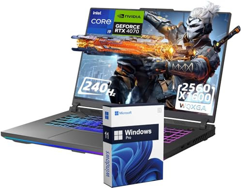 ASUS ROG Strix G16 16 240Hz Gaming Laptop Intel-i9-14900HX(24 core), NVIDIA GeForce RTX 4060, 64GB DDR5 RAM, 4TB SSD, Wi-Fi 6, Tastiera retroilluminata, Windows 11 Pro