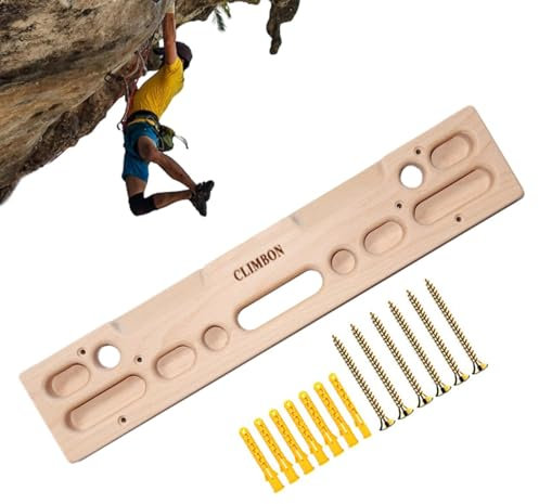 Klimmzugstange zur Türmontage, Hangboard, Klettern, Training, Rock, Klettern, Hangboard, Holzkletter-Griffbrett, Griffbrett für Klettertraining, Griffbrett für Rocktraining