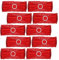 10Pcs Chair Sashes, Spandex Rose Gold Chair Sashes, Wedding Decorations Elastic Rose Gold Chair Sashes Bands Buckles, with Adjustable Circle for Party Activities (Red)