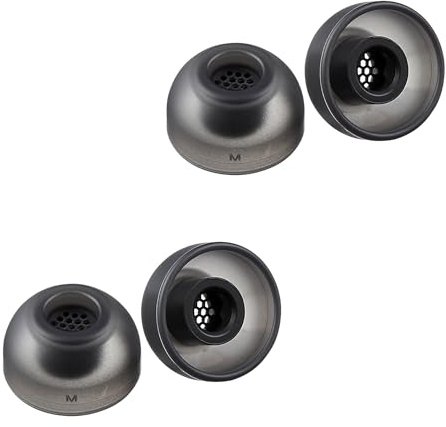 AZLA SednaEarfit MAX TWS 6 – Earbud Tips for Wireless Headphones - Noise Canceling Earbuds Replacement Tips - Eartips Compatible with Sony, Samsung, Sennheiser, and Devialet (Dark Gray, M)