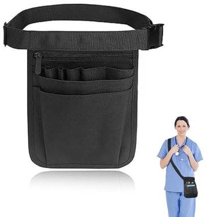 Krankenschwester Tasche, Gürteltasche Werkzeug mit Mehreren Fächern Hüfttasche, Gürteltasche Arbeit mit Verstellbarem Gürtel Krankenschwester Taschen Ideal für Pflegekräfte, Zahnärzte, Tierärzte