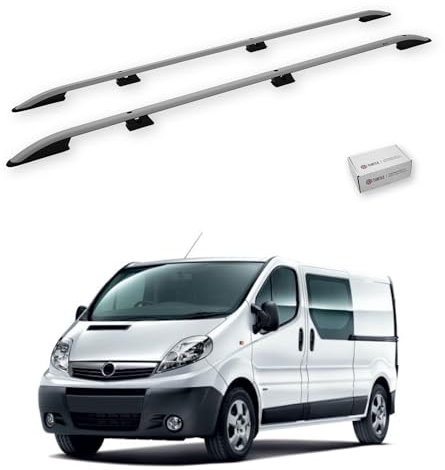 TURTLE Für Opel Vivaro (X83) 2001-2014 / Langes Chassis Crown Dachreling | GRAU