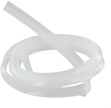 Silikon-Gummi-Türdichtungsstreifen für Glastüren, Schiebetüren, 2 m Länge (8 mm)