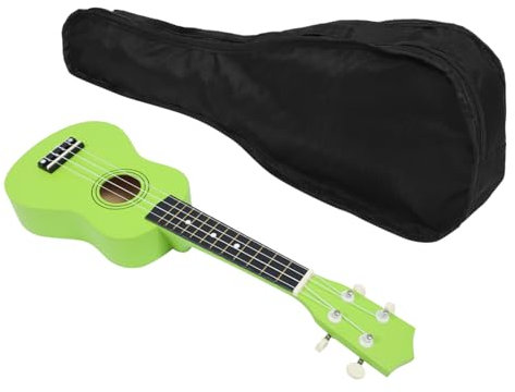 BESTonZON 1 Satz Ukulele aus Holz Schwarzer Vier-Saiten-Zither vier Saiten Zither kinderinstrumente musikinstrumente für Anfänger Ukulele Kinderukulele mit Tasche ABS-Material