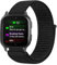 GIOPUEY Nylon Cinturini Compatibile con Garmin Venu SQ2, 20mm Traspirante Sport Loop Cinturino in Morbido Nylon Intrecciato, Donne Uomo - Black