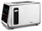 Ufesa One Touch Duo – Digitaler Toaster 850W, 2 Schlitze, LED-Anzeige, 6 Bräunungsstufen, Funktionen für Brot, Bagel, Muffin, Waffel, Aufwärmen, Auftauen, Speicherfunktion, Krümelschublade
