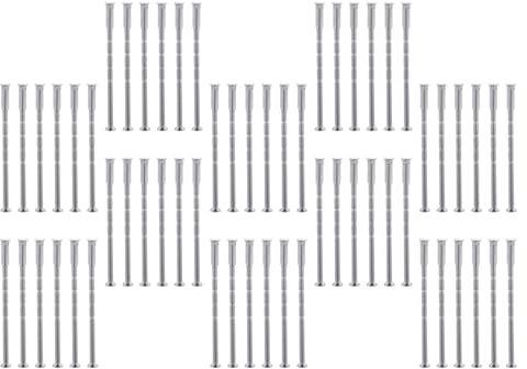 Plated Door Handle Screws & Sleeves & Versatile Door Handle Fixing Screws & Sleeves 60pcs Set