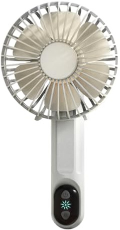 Xummpxuk Ventilador eléctrico de mano, ventiladores personales pequeños recargables, refrigeración por aire portátil, accesorios de viaje de de 3 velocidades para hombres y mujeres