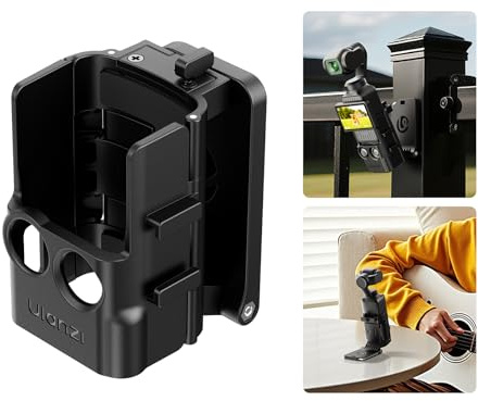 ULANZI PK15 Magnetische Erweiterungshalterung für DJI Osmo Pocket 3/Pocket 4 mit Kalten Schuh, Pocket 3 Zubehör, 180° einstellbare Flexible Wand-Halterung Desktop Schutz