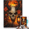 for Adults Puzzles 1000 Piece Jigsaws Evil Skeleton Made of cardboard，for 14+ Family Activities Christmas Birthday Gifts 。size：38x52cm/14.96x20.47inch
