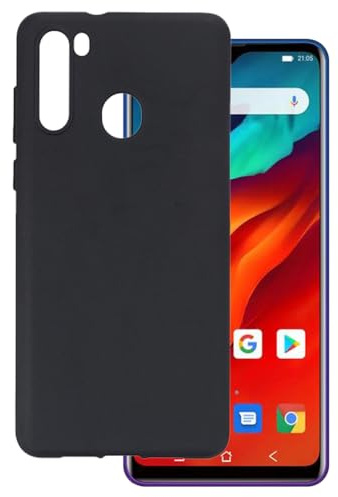 OAGELIM Schützende Telefonhülle für Blackview A80 Pro - Schwarz | 6.49 Flexible stoßfeste Gel-TPU-Hülle, kratzfest und mit militärischem Fallschutz