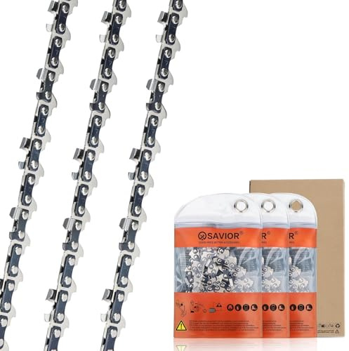 SAVIOR 35cm Sägekette 1/4LP 1,1 mm 72 TG, für Stihl 36700000072 MSA200C | Kettensägen Kette kompatibel, 3 Stück
