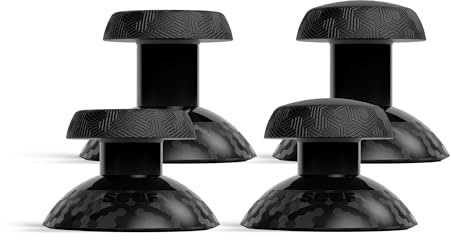 SCUF Valor PRO Thumbstick-Ersatzkit – Schwarz | 1 Kurzer Konkaver, 1 Kurzer Gewölbter, 1 Langer Konkaver, 1 Langer Gewölbter, Leicht Austauschbar, Langlebig