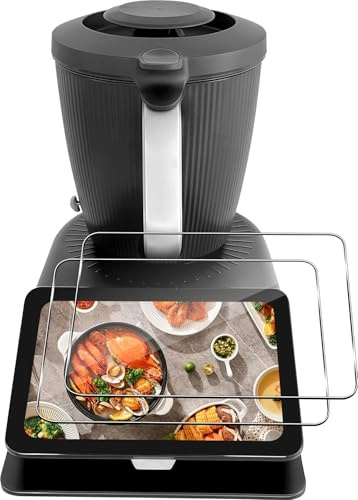 Lutree Pellicola protettiva per schermo per Vorwerk Thermomix TM7, 2 unità, vetro temperato durezza 9H, pellicola HD senza bolle, vetro protettivo premium antigraffio