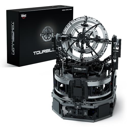 Nifeliz Tourbillon Modellbausatz, NF10355 | Klemmbausteine Technik, Sammler-Modell der Motorenserie, Physikalisches Wissenschafts-Display-Set für Erwachsene