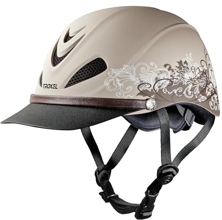 Troxel Dakota Trail Horse Riding Helmet, Low-Profile Light Adjustable Design, Safety Horseback Riding Gear, Medium (7 - 7-1/4), Traildust