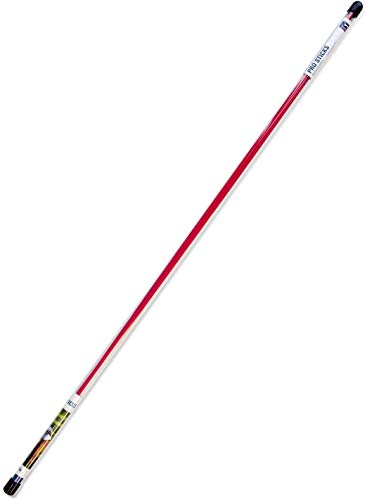 PGA Tour Pro - Btons d'alignement pour golf - Rouge - 123 cm