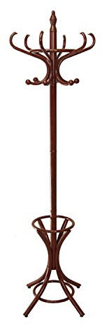 Suska 1020 - 3574220 Porte-manteaux sur pied en bois foncé 186 x 53 cm