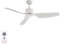 LUCCI AIR Energiespar Deckenventilator mit Fernbedienung Airfusion Climate II Weiß 127 cm