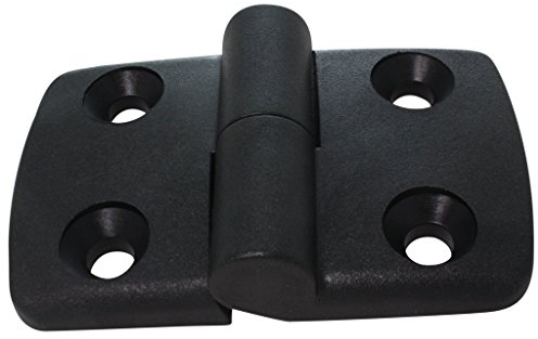 Scharnier Kunststoffscharnier Kombischarnier Kunststoff rechts 40/40 aushängbar 48 x 77 mm schwarz