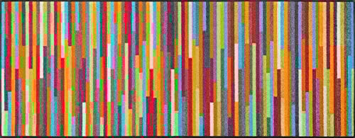 wash+dry Fußmatte, Mikado Stripes 75x190 cm, innen und außen, waschbar