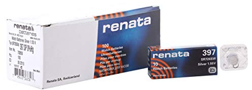 1.55 Volt Watch Battery 397 Replaces SR726SW