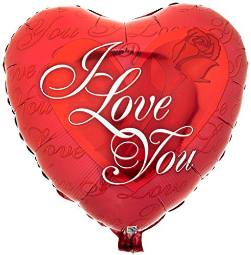 Qualatex 24489 I Love You Rote Rose, 45,7 cm, mehrfarbig