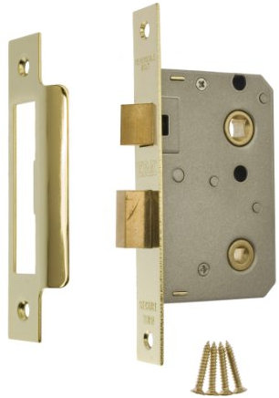 Era 243-31 2.5-inch/ 64mm Bathroom Sashlock - Brass Effect, Gold