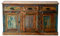 SIT-Möbel Riverboat 9103-98 Sideboard, 3 Türen, 3 Schubladen, recyceltes Altholz, bunt lackiert, 140 x 40 x 80 cm