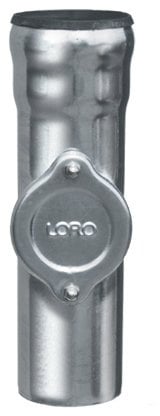 LORO-X Reinigungsrohr m. Steckmuffe DN 50, Öffnung rund, fvz.