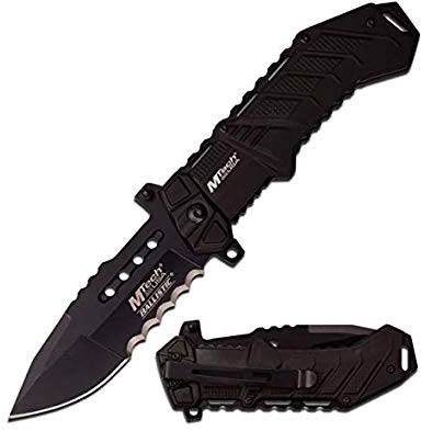 MTech USA Erwachsene MT-A928BK Taschenmesser, Mehrfarbig, M