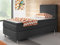 Boxspringbett Berlin 90x200 cm Webstoff Antrazit