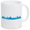 artboxONE Tasse Kassel 05 Skyline Print Monochrome Teal von 44spaces - Kaffeetasse Städte