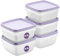 SmartStore Frischhaltedosen mit Deckel und Kühlschrank Organizer 0.5L 5er Set | Geeignet für Kühlschrank und Gefrierschrank | BPA freie meal prep boxen | Gefrierbox Set