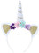 dressfan Einhorn Stirnband Frauen Mädchen Blume Party Geburtstag Stirnbänder Headwear Cosplay Kostüm