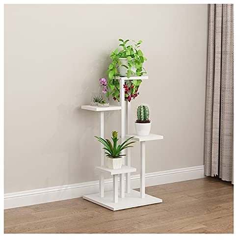 GJ-HJ Blumentreppe Eisen Blumenständer Multifunktionsspeicher Blumenregal grün Pflanzenständer weiß Regale (größe : 40 * 40 * 88cm)