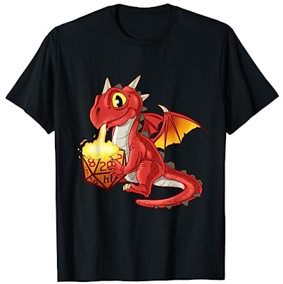 Retro Tabletop Gaming Product Fantasie D20 Würfel T-Shirt