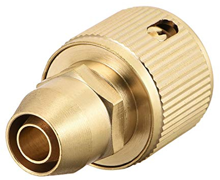 sourcing map Messing Schnellkupplung Adapter Garten Schlauch Wasserhahn Anschluss 3/8